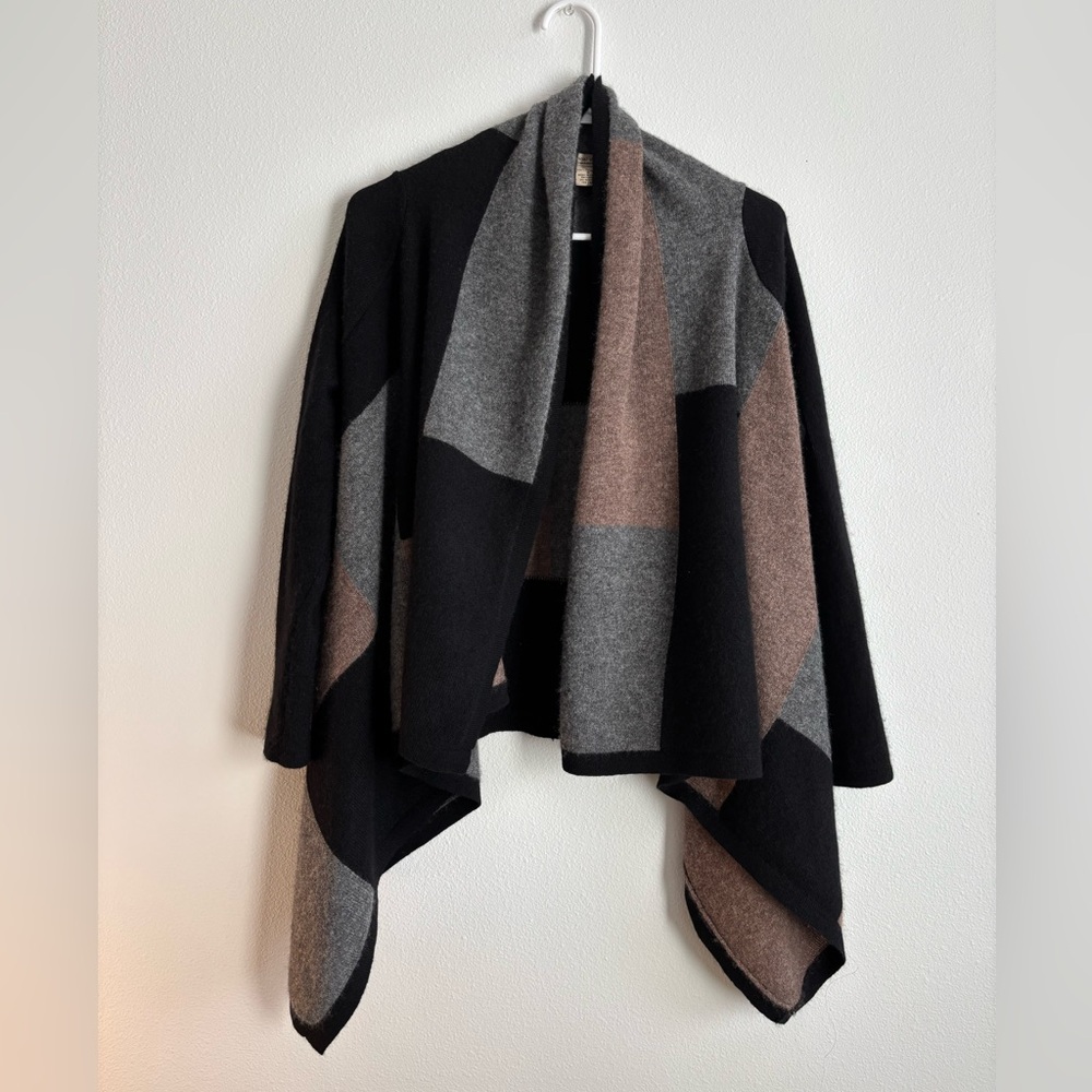 Cashmere Colorblock Cardigan, Small